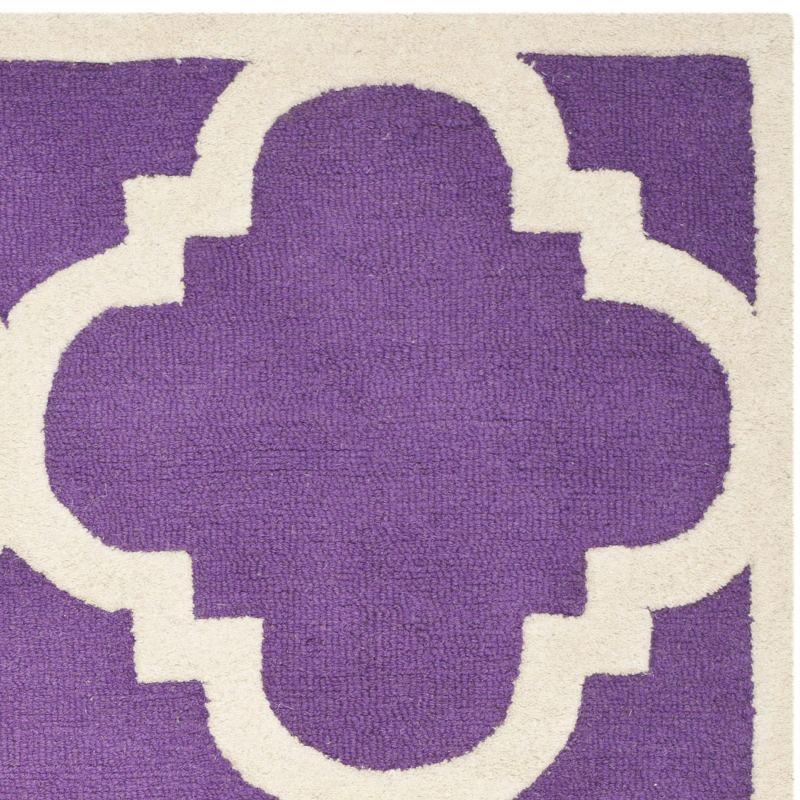 Cambridge CAM140 Tufted Indoor Area Rug - Purple/Ivory - 4'x6' - Safavieh