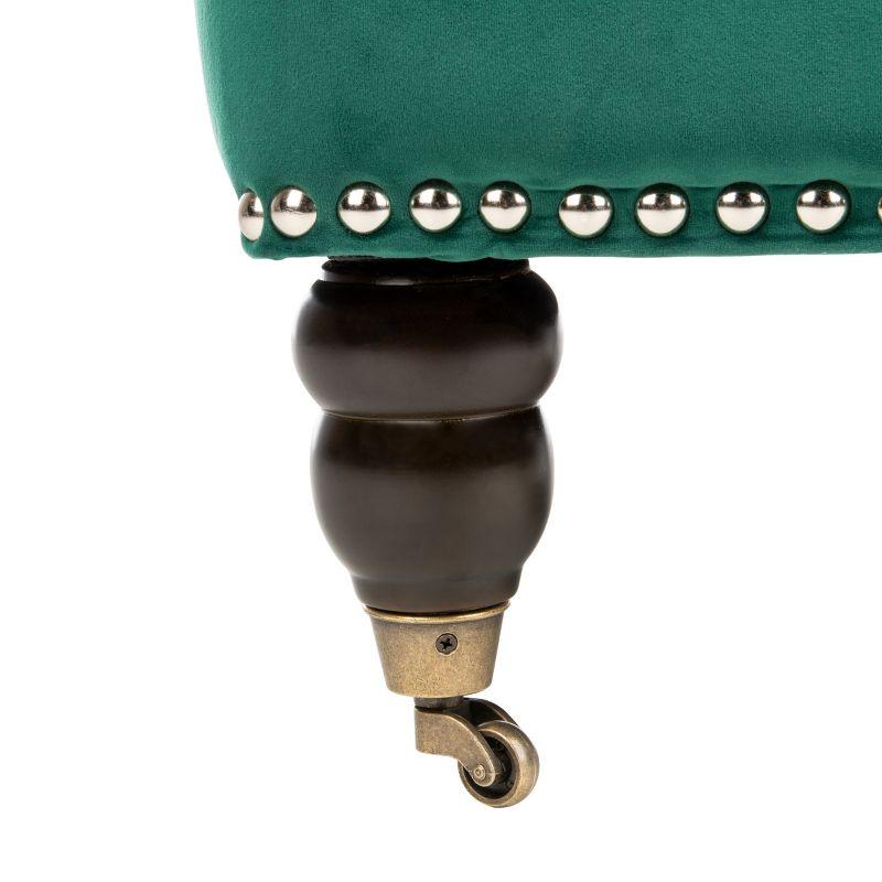 Colin Chair - HUD8212 - Emerald/Espresso - Safavieh