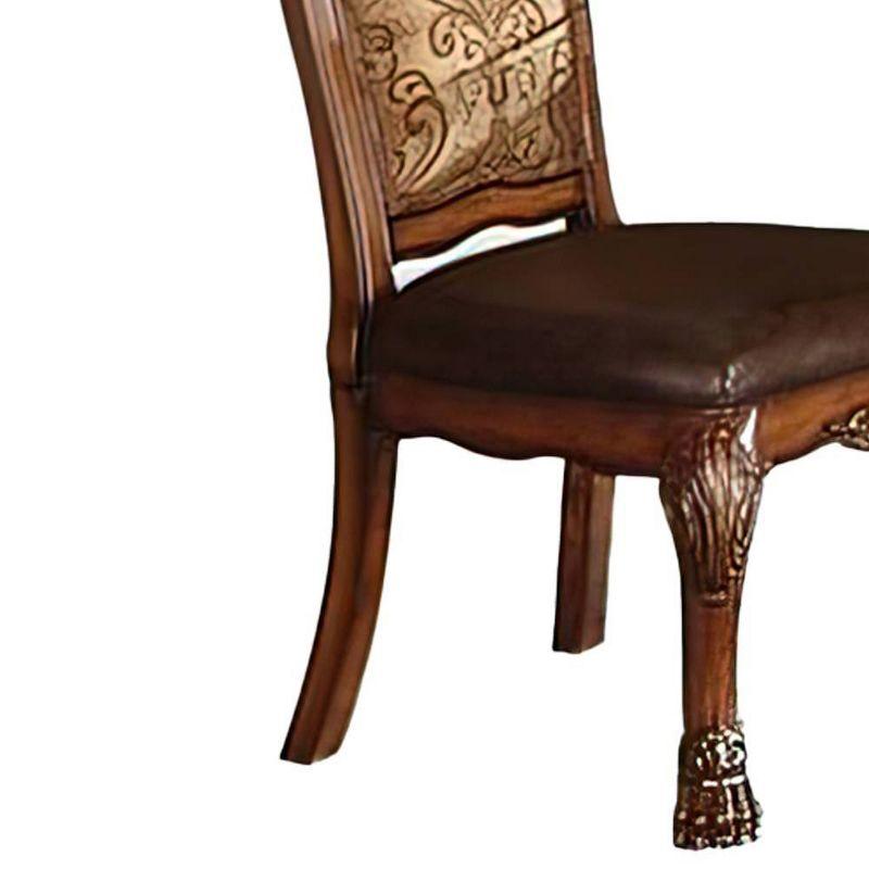 Dresden Faux Leather Upholstered Side Chair