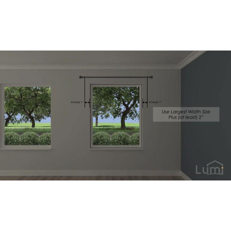 Lumi Home Furnishings 48"-84" Ball Curtain Rod - Brown: Adjustable Plastic Rod, Single, Painted Finish, 1 Year Warranty