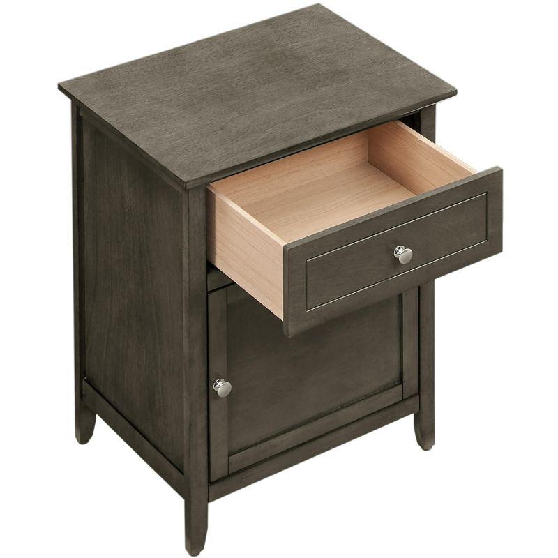 Passion Furniture Lzzy 1-Drawer Nightstand (25 in. H x 19 in. W x 15 in. D)