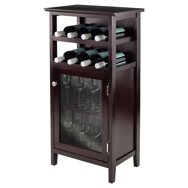 Alta Wine Cabinet Wood/Espresso - Winsome