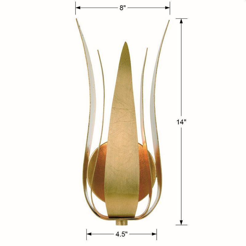 Crystorama Lighting Broche 1 - Light Sconce in  Antique Gold