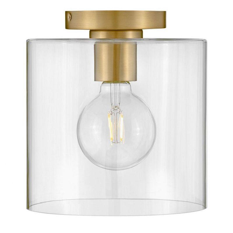 Lark Pippa 1 - Light Flush Mount in  Lacquered Brass