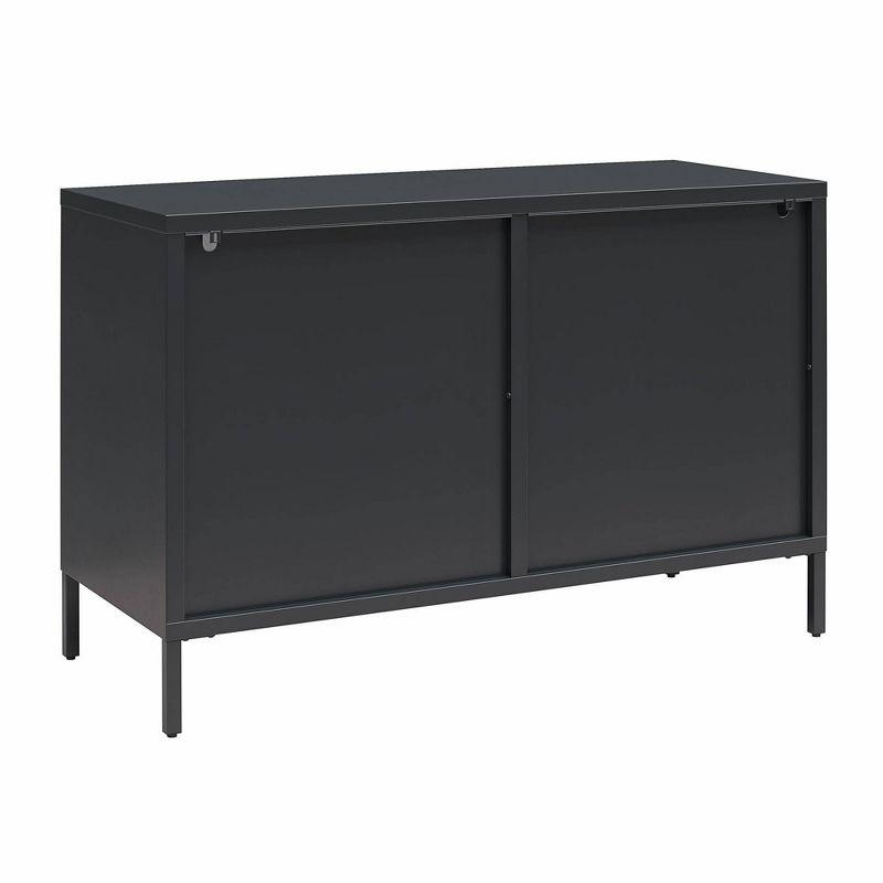 Luna 25.2'' Tall Accent Cabinet with Fluted Glass