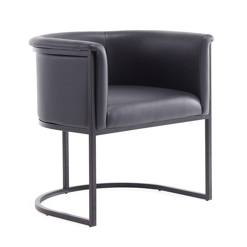 Ceets Bali Saddle And Black Faux Leather Dining Chair (Set Of 2) (Set of 2)