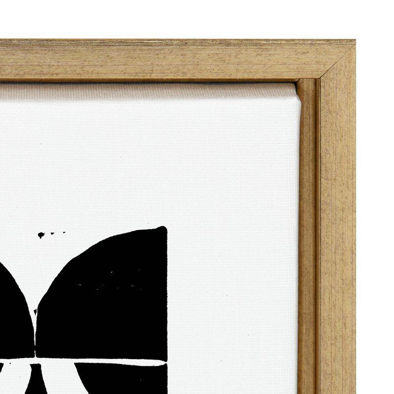 Sylvie Modern Circular Block Print Framed Canvas by Statement Goods - Kate & Laurel All Things Decor