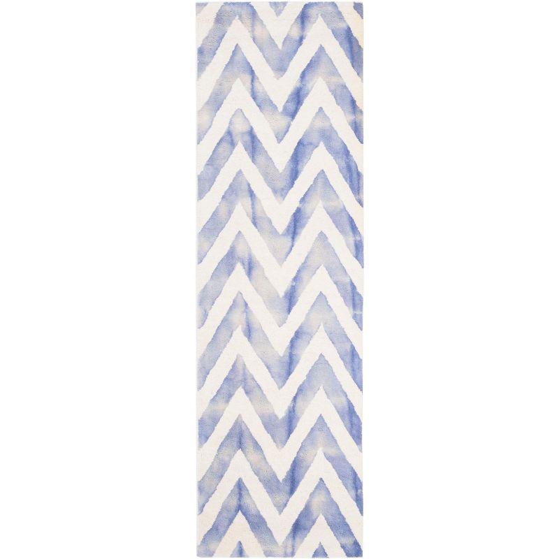 Dip Dye DDY715 Hand Tufted Runner Rug - Ivory/Blue - 2'3"x8' - Safavieh.