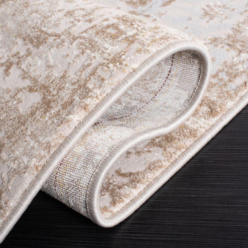 Continental CON112 Power Loomed Indoor Area Rug - Light Beige/Beige - 8'x10' - Safavieh