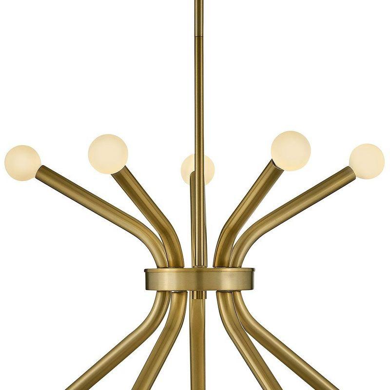 Lark Axton 10 - Light Chandelier in  Lacquered Brass