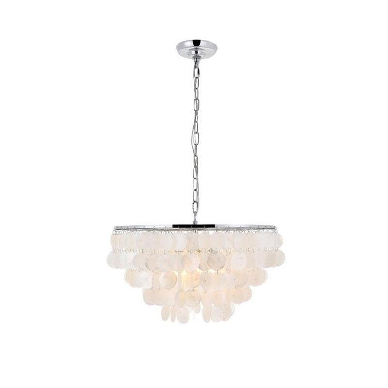 Elegant Lighting Selene 4 light Chrome Pendant