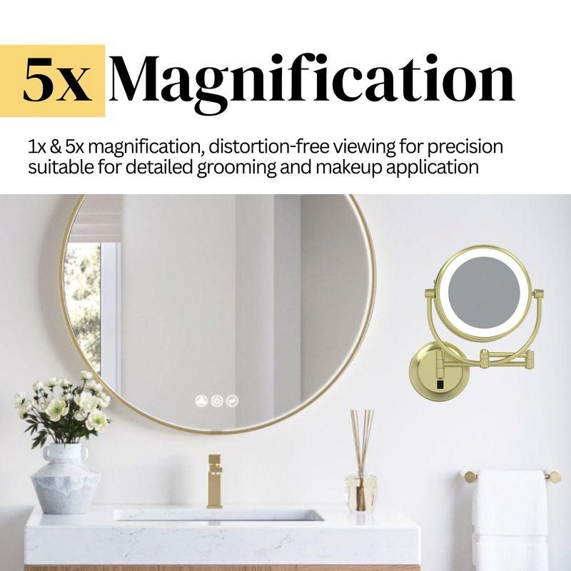Aptations Kimball Young Metal Concave LED Wall Mirror