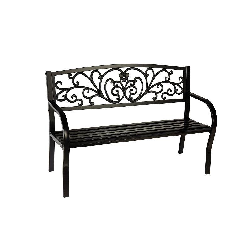House of Hampton® Blooming Garden Metal Bench
