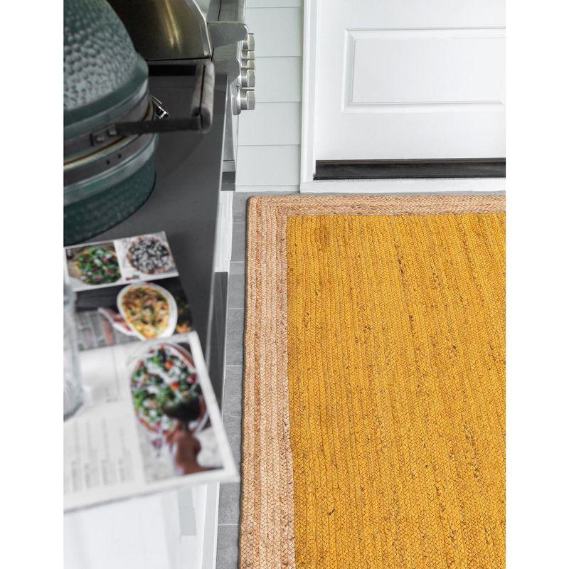 Unique Loom 6' 1 x 9' 0 Goa Braided Jute Rectangle Area Rug