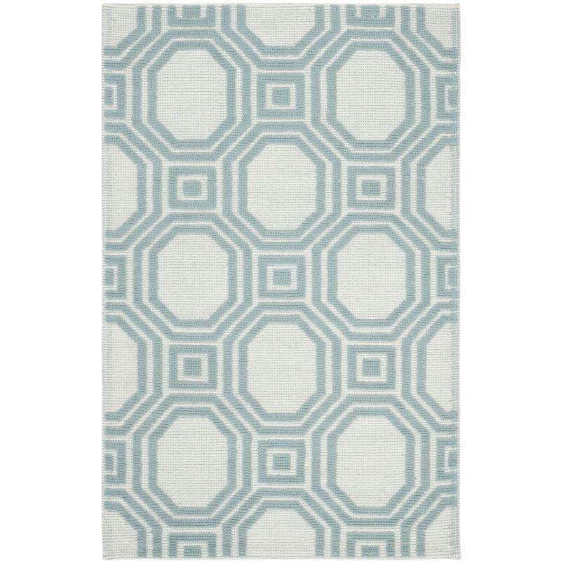 Martha Stewart Puzzle Hand Woven Wool Geometric Rug