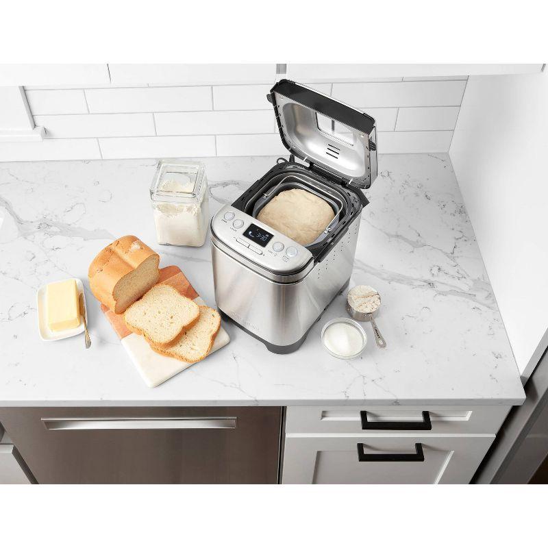 Cuisinart Bread Maker Machine, Compact and Automatic, Customizable Settings, Up to 2lb Loaves