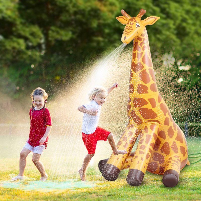 GoFloats Giant Inflatable Party Sprinkler - Giraffe