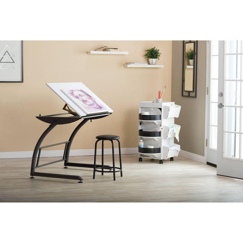 Coursey Adjustable Metal Base Drafting Table