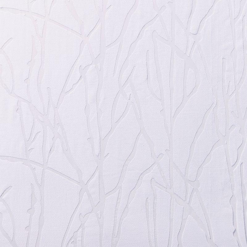 Set of 2 84"x52" Edinburgh Branch Sheer Burnout Grommet Top Window Curtain Panel White - Exclusive Home: Modern Botanical Design, Indoor Use