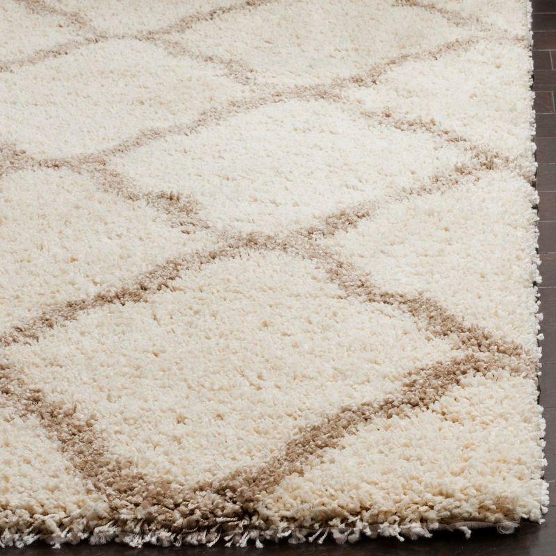 Hudson Shag SGH283 Power Loomed Indoor Area Rug - Ivory/Beige - 4'x6' - Safavieh.