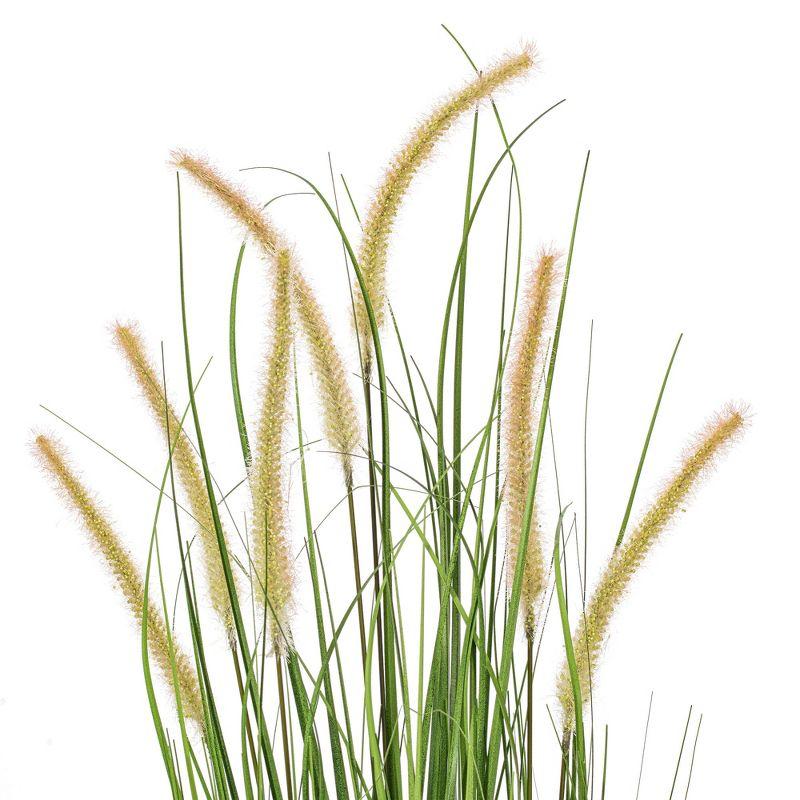 Vickerman Artificial Potted Artificial Grass and Cattails