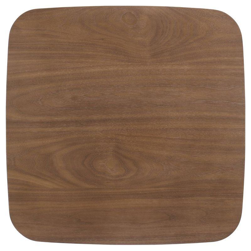 3pc Radley Wood Coffee Table Set Walnut - Coaster: Modern Living Room Furniture, Beveled Edge Design