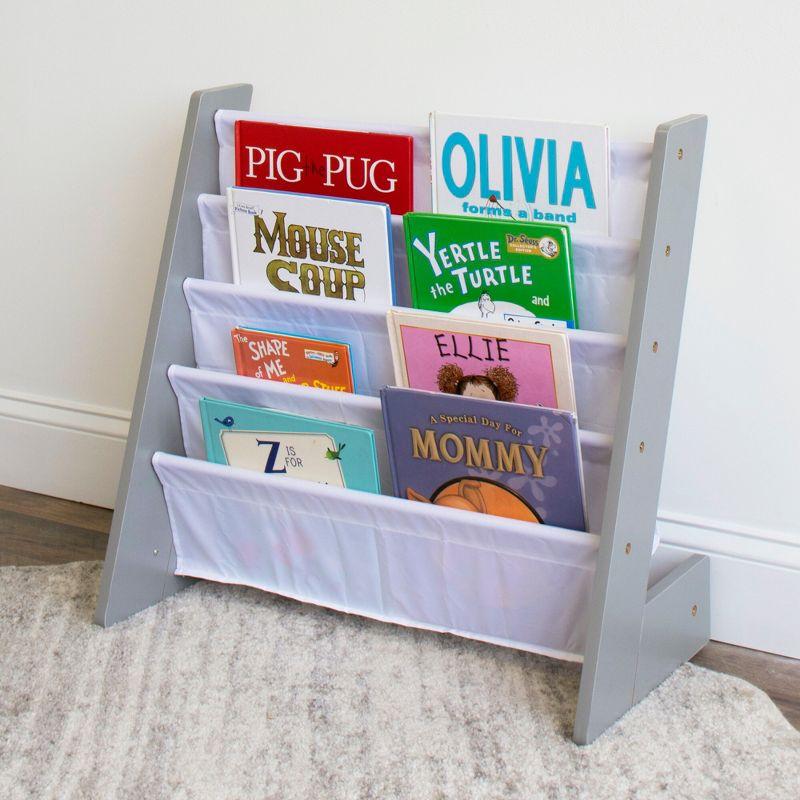 Kids' Inspire "L" Bookshelf Gray/White - Humble Crew