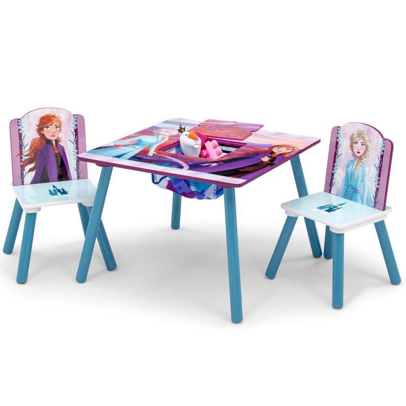 Disney Frozen 2 Kids' Table and Chair Set with Storage - Delta Children: Toddler Table, MDF Frame, Purple, Ages 3+