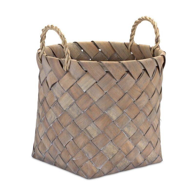 Melrose Natural Wicker Basket (Set of 3)