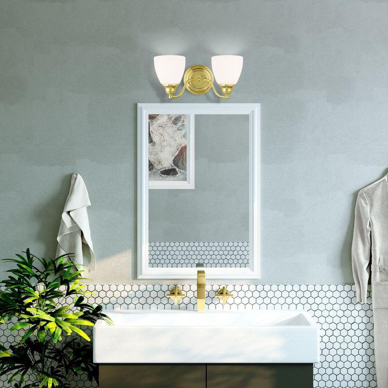 Livex Lighting Somerville 2 - Light Vanity in  Polished Brass