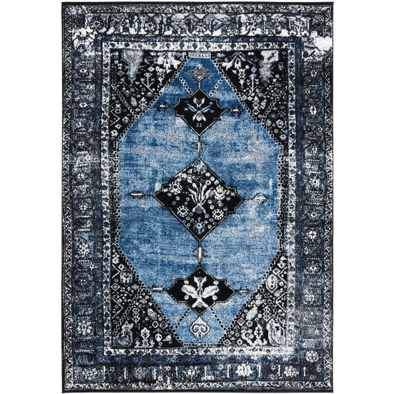 Vintage Hamadan VTH217 Power Loomed Indoor Area Rug - Blue/Grey - 8'x10' - Safavieh