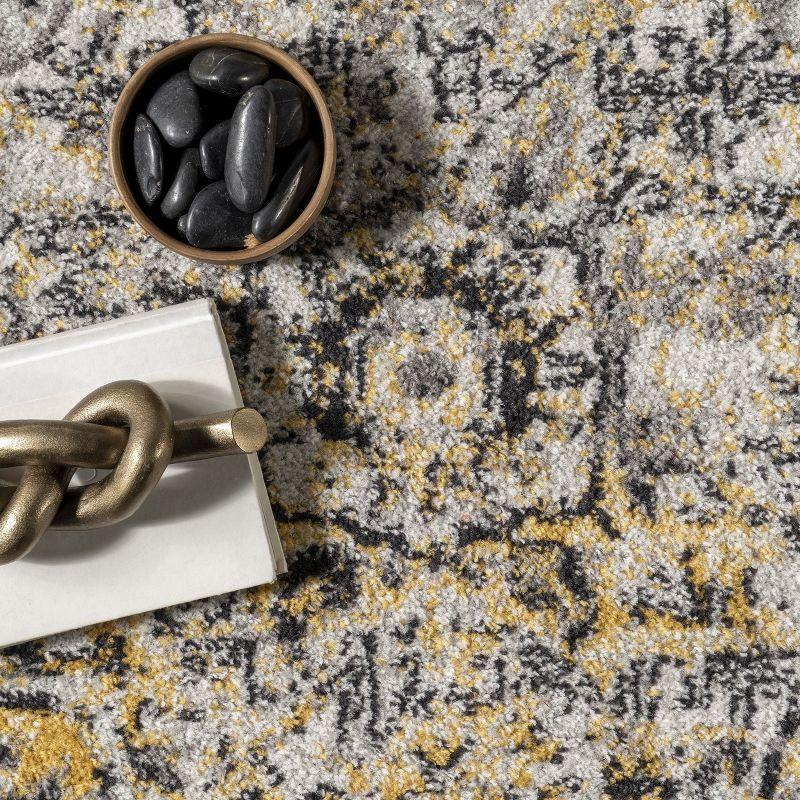 Nuloom Lilah Oriental/Persian 3x5 Accent Indoor Area Rug for Living Room Bedroom Dining Room Entryway Kitchen, Gold/Multicolor