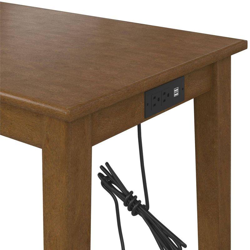 DHP Dallon Sofa Table with 3 Stools and USB Charger