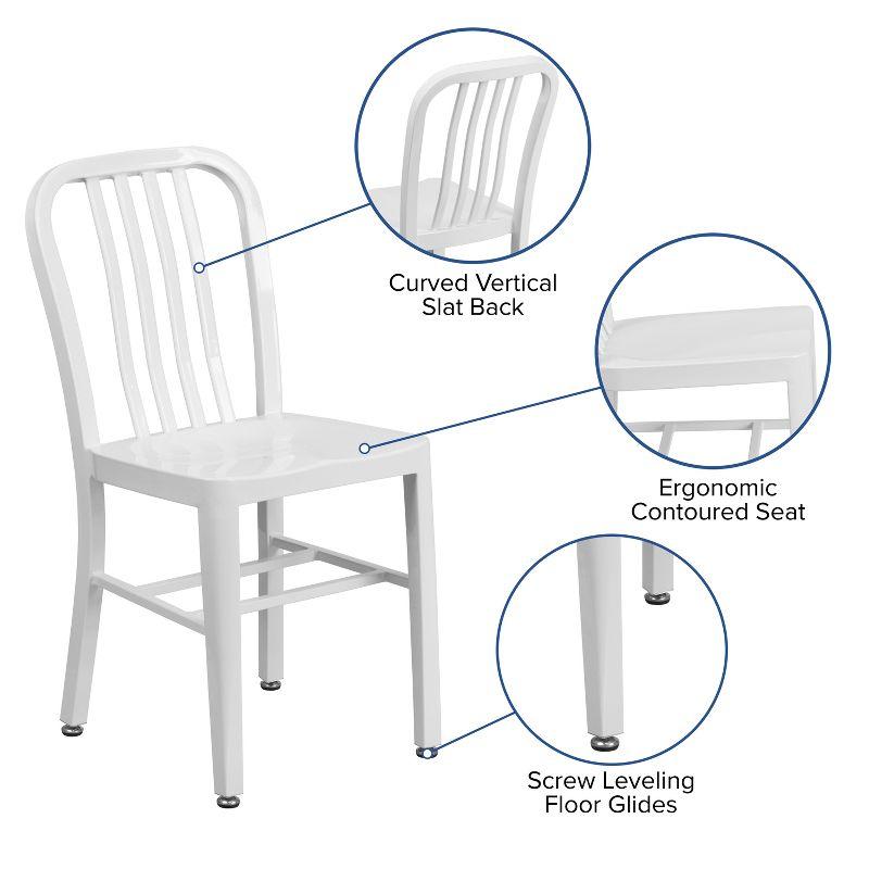 Flash Furniture Commercial Grade Metal Indoor-Outdoor Chair