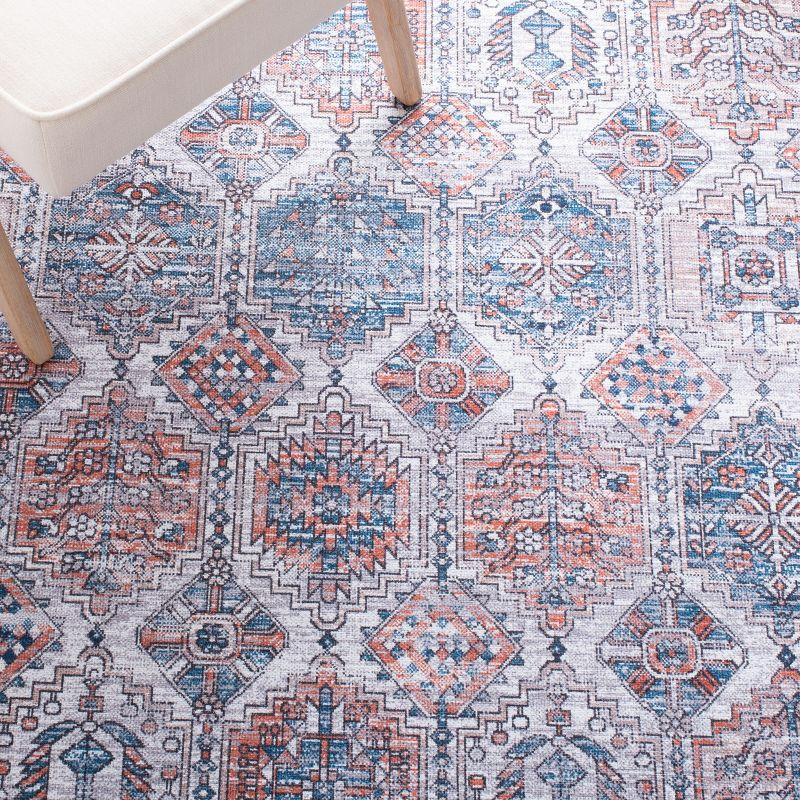Serapi SEP520 Power Loomed Machine Washable Runner Rug - Ivory/Rust - 2'x9' - Safavieh.