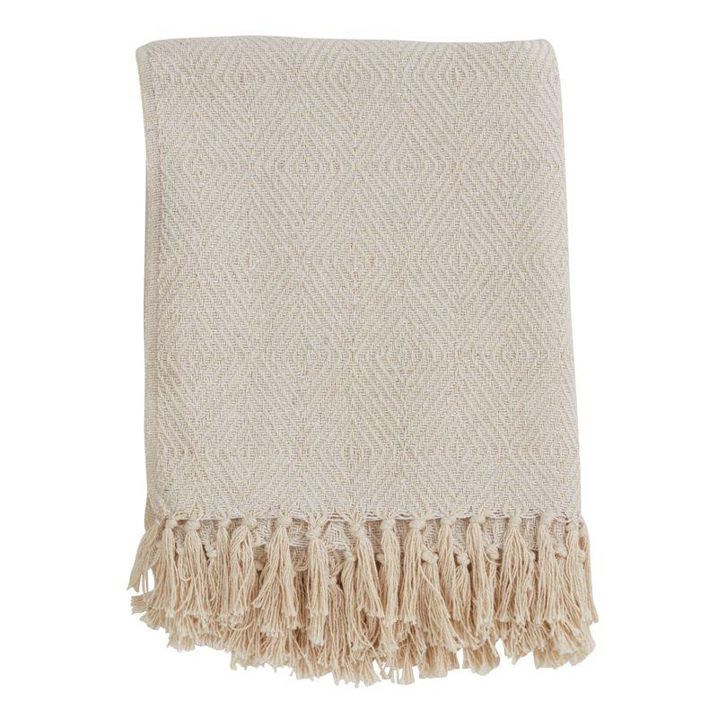 Saro Sevan Collection Hand Woven Throw Blanket