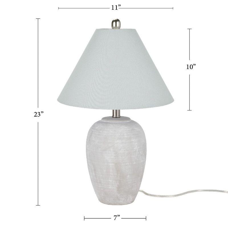 23" Unglazed Ceramic Jar Table Lamp - Nourison