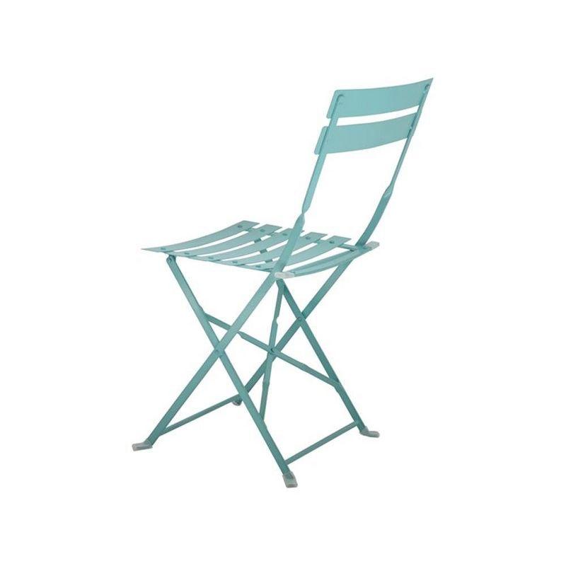 Carolina Living Bistro 30" Round Table Outdoor Set - Set of 3 - Teal
