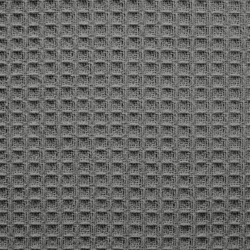 Full/Queen 100% Cotton Blanket, Grey, Luxurious Breathable Waffle Weave Design by Sweet Home Collection®