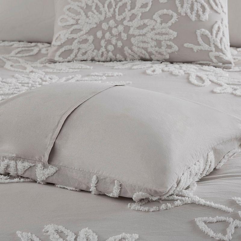 Kelly Clarkson Home Gwyneth 3 Piece Tufted Cotton Chenille Floral Duvet Cover Set