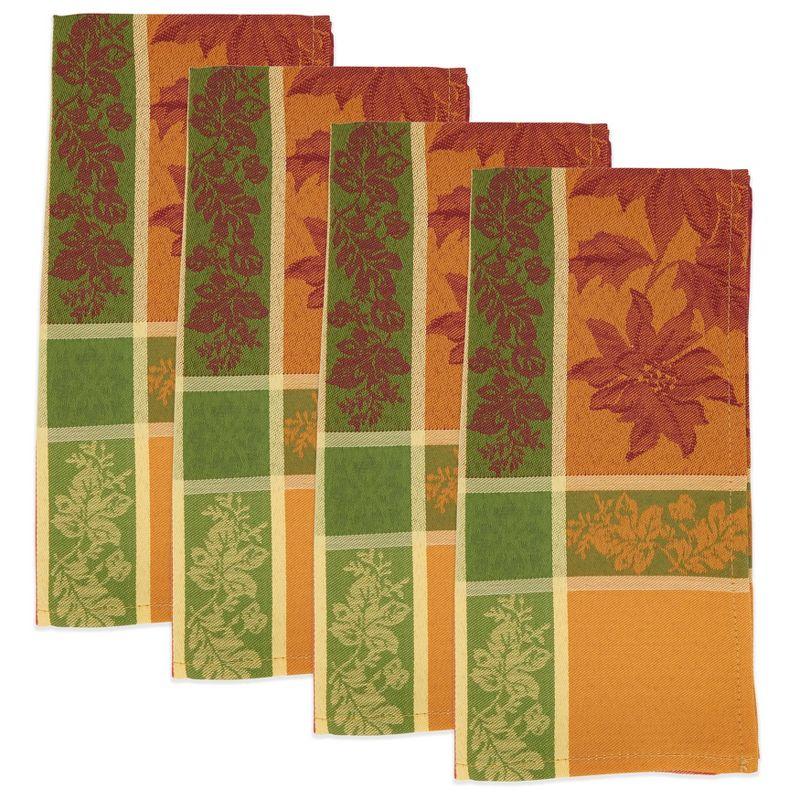 Saro Aurelia Collection Polyester No Pattern Square Napkin (Set of 4)