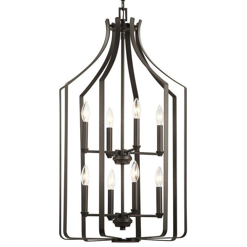 Morrigan 19" 8 Light Foyer Chandelier Brushed Nickel