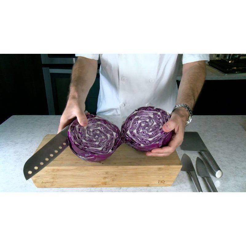 BergHOFF BergHOFF International Straight 4pc Stainless Steel Santoku Knife Set