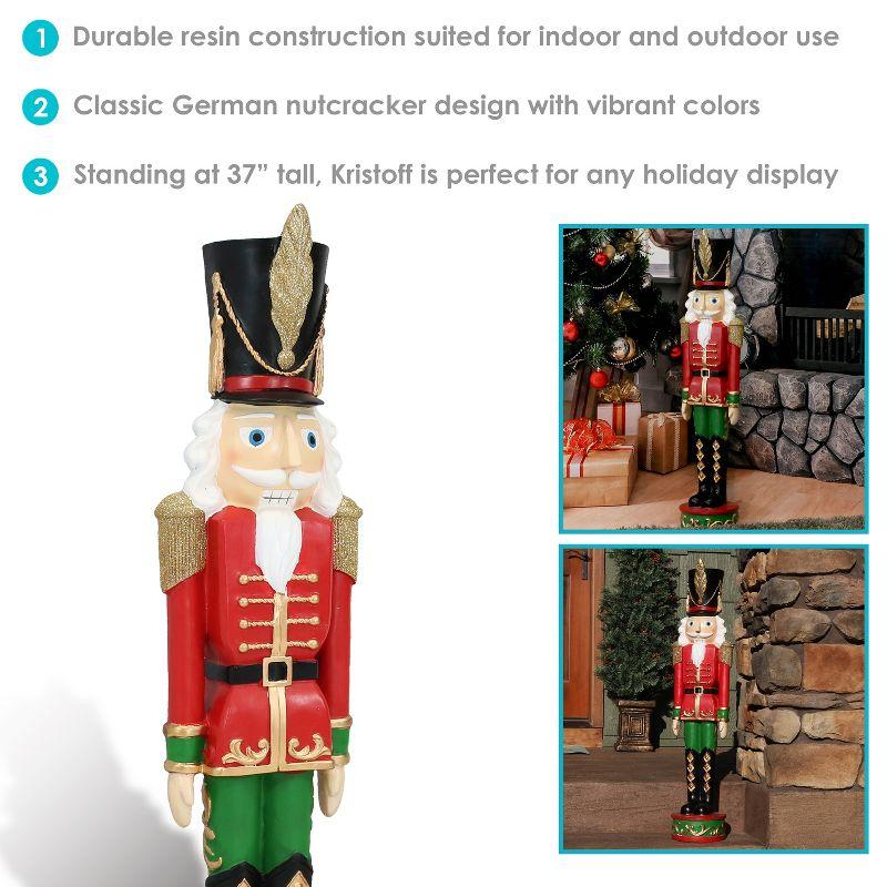 Sunnydaze Polyresin Kristoff the Nutcracker Solider Christmas Holiday Decoration