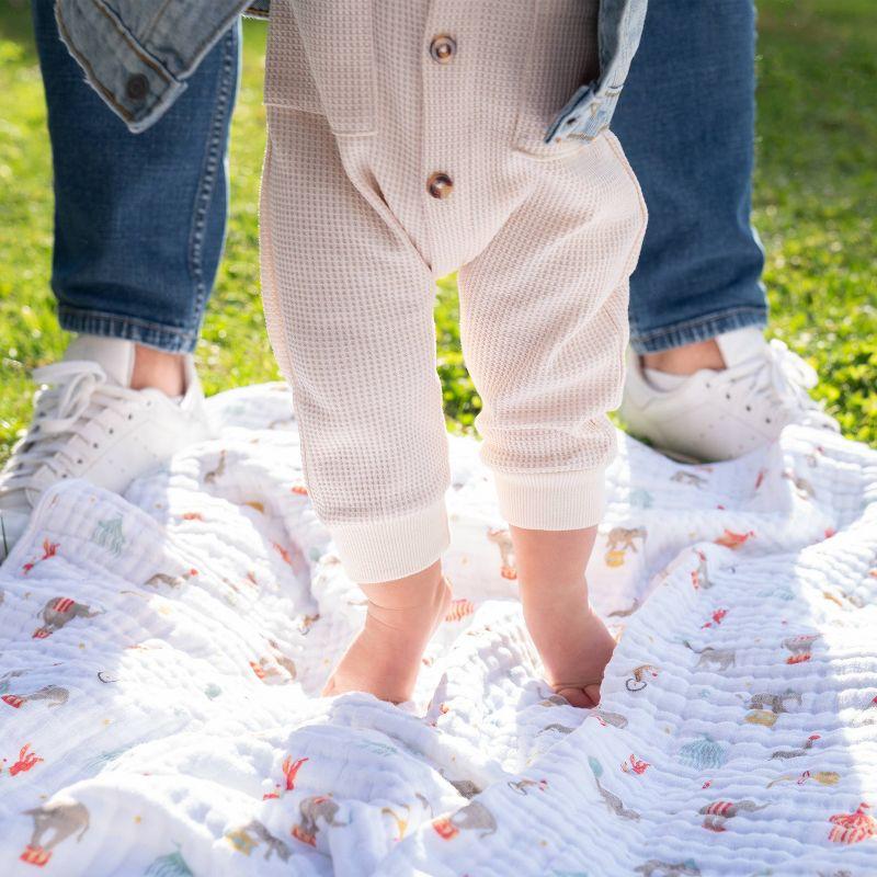 aden + anais essentials Muslin Blanket - Elephant Circus
