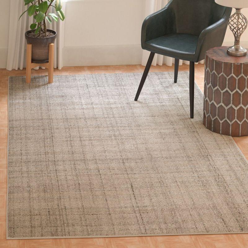 Abstract ABT141 Handmade Indoor Area Rug - Light Grey - 4'x6' - Safavieh