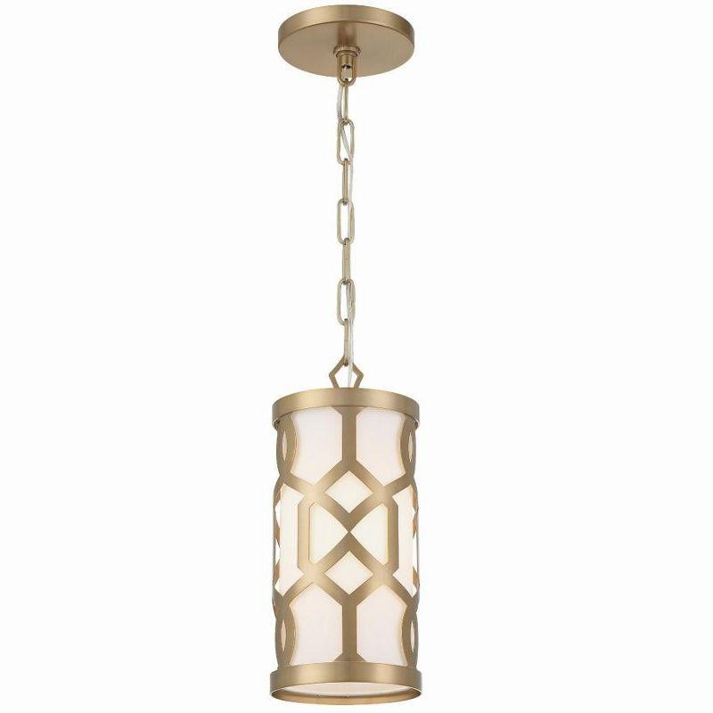 Crystorama Lighting Jennings 1 - Light Pendant in  Aged Brass