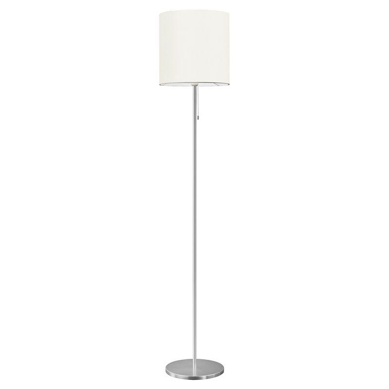 Sendo Modern Cream Drum Shade Aluminum Floor Lamp