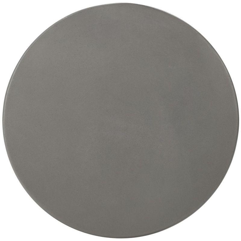 Vikki Concrete Accent Stool - Indoor/Outdoor - VNN1040 - Gray - Safavieh