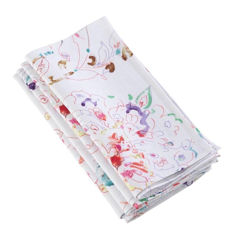 Emmanuel Linen Floral Square Napkin